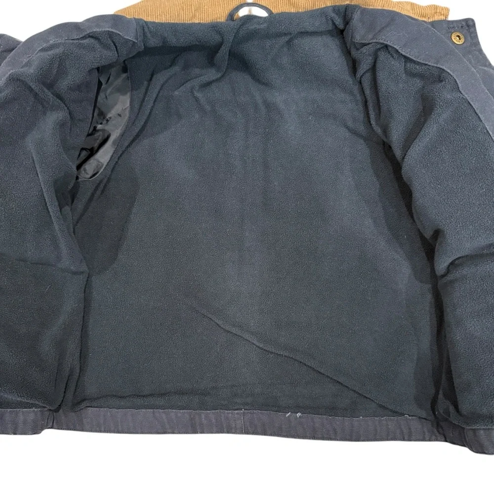 Kids Navy and Tan Canvas Barn‎ Jacket